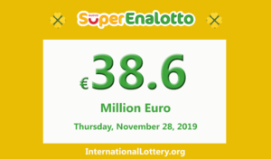 奖金超级大乐透（SuperEnalotto）的奖金达到3860万欧元，越来越火热！