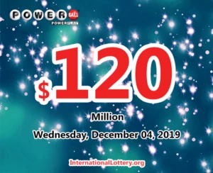 Powerball 结果（11月30日）：奖池为1.2亿美元。