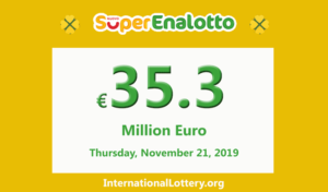 Jackpot SuperEnalotto正在变得越来越热门，目前奖金已达到3530万欧元。