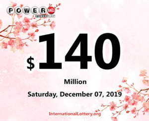 2019年12月8日的Powerball开奖结果：头奖上涨至1.4